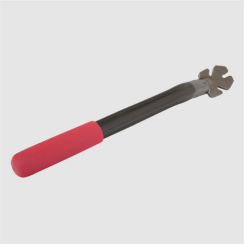  Premium break-off tool with tubular handle, vinyl grip, and 3-slot alloy head.