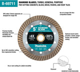 5" Diamond Blade, Turbo, General Purpose - Onsite Concrete Supply