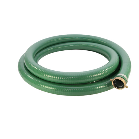 3" x 25' Green PVC Water Suction Hose M x F Threaded
