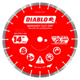 14 in. Diamond Segmented Cut-Off Discs for Masonry