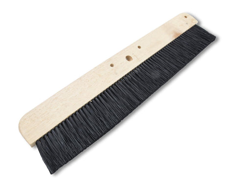 18" Black Poly Finishing Broom-Wood Block - Onsite Concrete Supply