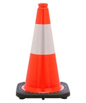 18 Inch Orange Traffic Cones with 6 Collar - Onsite Concrete Supply