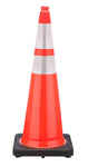 36 Inch Orange Traffic Cones with 6 4 Collars - Onsite Concrete Supply