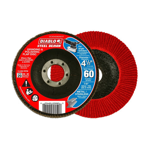 4-1/2 in. Steel Demon Flap Disc 60 Grit - Type 29 - Onsite Concrete Supply