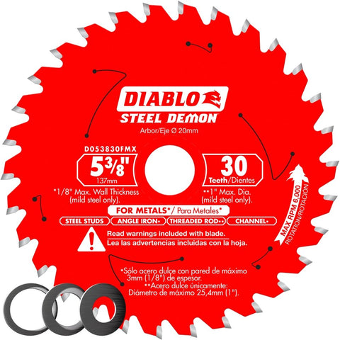5?3/8 in. x 30 Tooth Steel Demon Metal Cutting Saw Blade - Onsite Concrete Supply