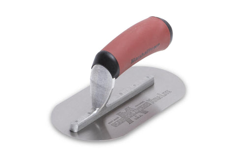 7 1/2 X 4 Concrete Fully Rounded Wall Form Trowel-DuraSoft Handle - Onsite Concrete Supply