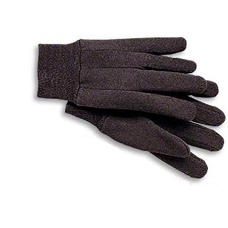 Brown Cotton Jersey Glove Clute Pattern Knitwrist - Onsite Concrete Supply