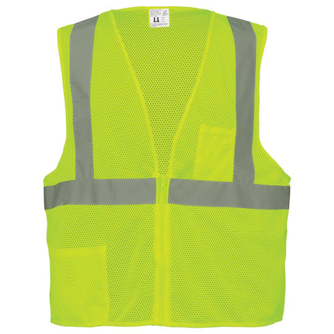 CLASS 2 Reflective Safety Vest, Lime - Onsite Concrete Supply