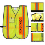 Contractor Break Away Safety Vest w 2 YellowReflective Strips - Onsite Concrete Supply