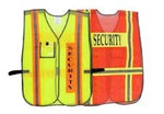 Orange Security Safety Vest with 2 Yellow SilverReflective - Onsite Concrete Supply