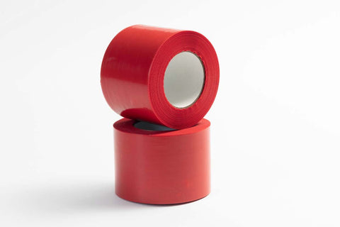 RED POLY TAPE - 4" X 180' - Onsite Concrete Supply
