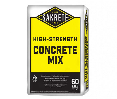 SAKRETE High Strength Concrete Mix, 60 lb - Onsite Concrete Supply