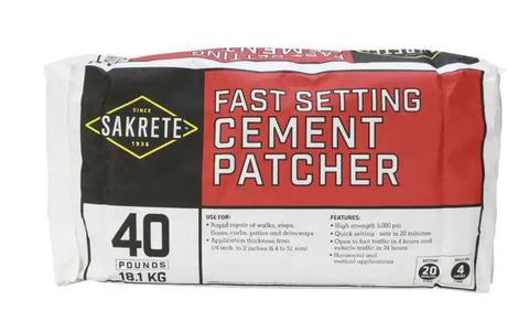 SAKRETE Fast Set Cement Patcher, 40 lb