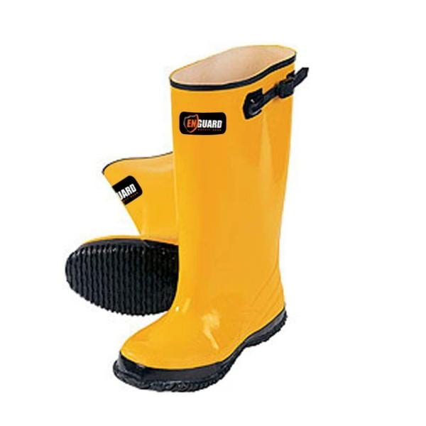 yellow concrete boots